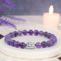 Amethyst Bracelet for Meditation, Stress Relief & Healing