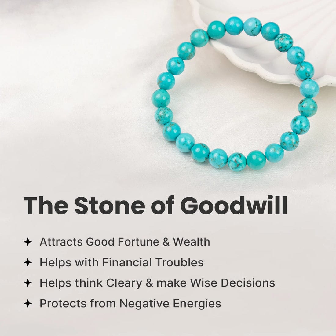 Turquoise Bracelet - Enhance Communication & Good Fourtune
