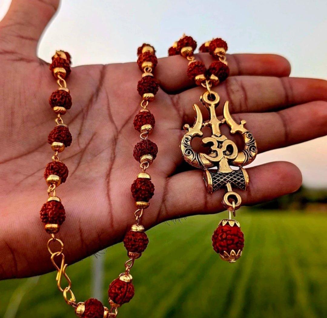 Om Rudraksha Mala for Men