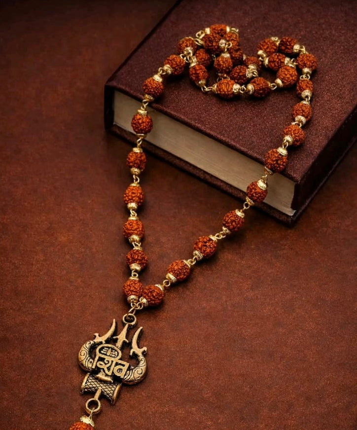 Om Rudraksha Mala for Men
