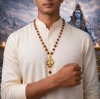Om Rudraksha Mala for Men