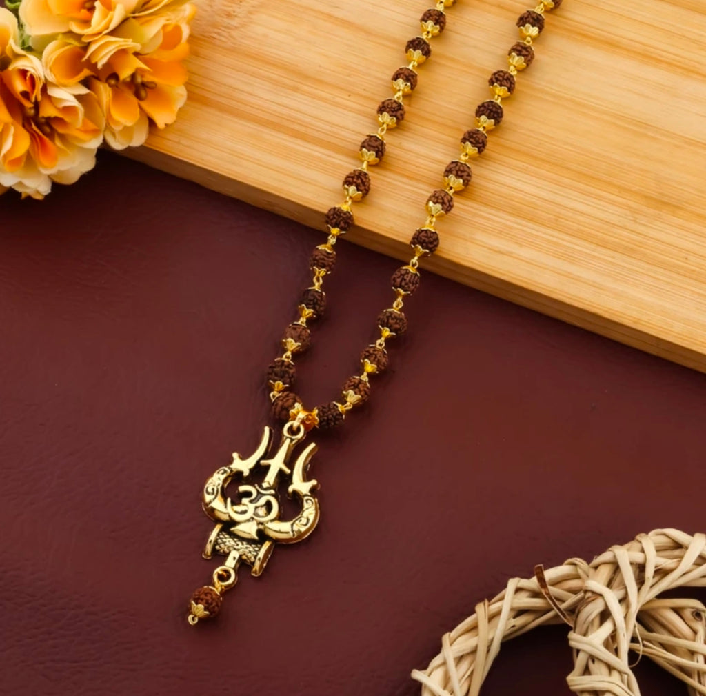 Om Rudraksha Mala for Men