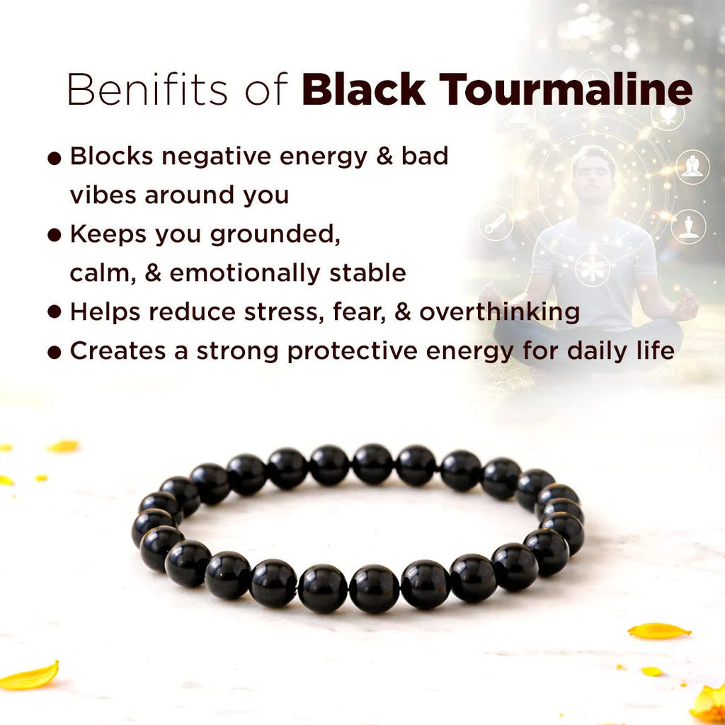 Black Tourmaline Bracelet - Negativity Protection