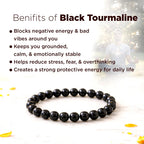 Black Tourmaline Bracelet - Negativity Protection