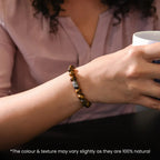 Tiger Eye Bracelet with Budha Charm - Confidence Booster