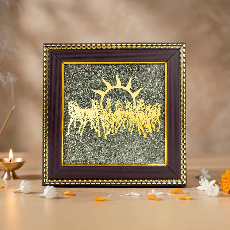 Seven Horses Pyrite frame