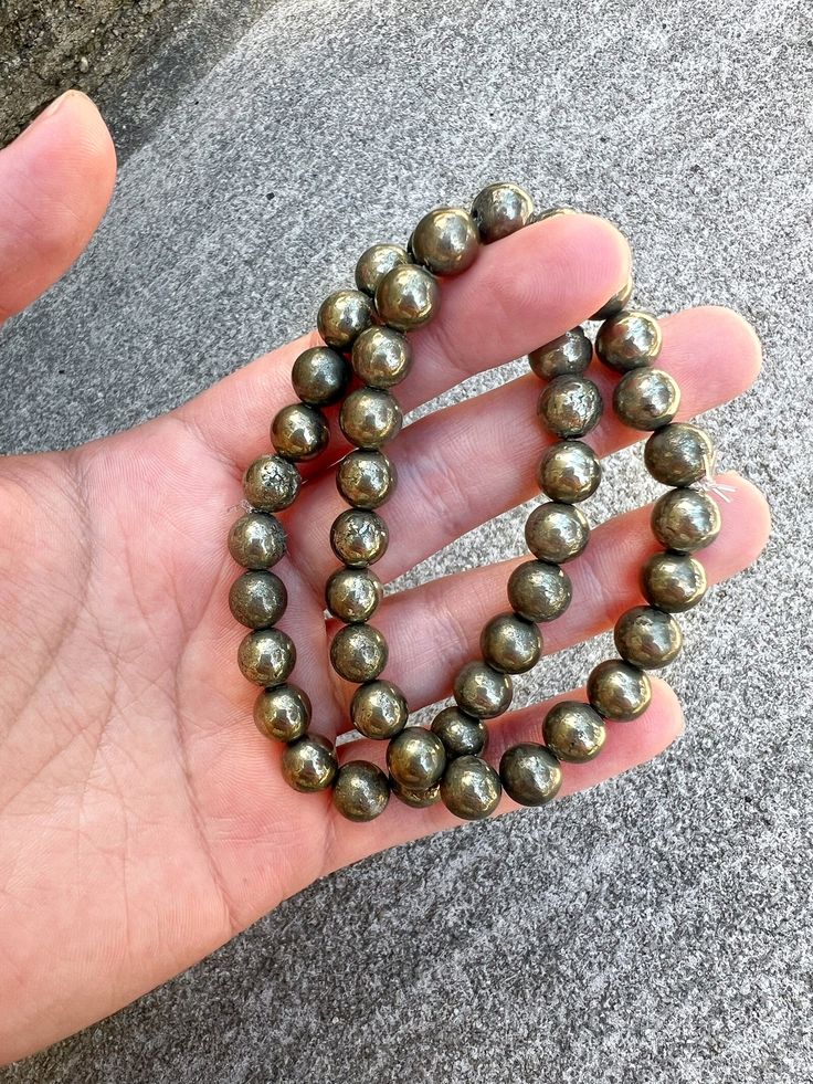 Raw Pyrite Money Magnet Bracelet