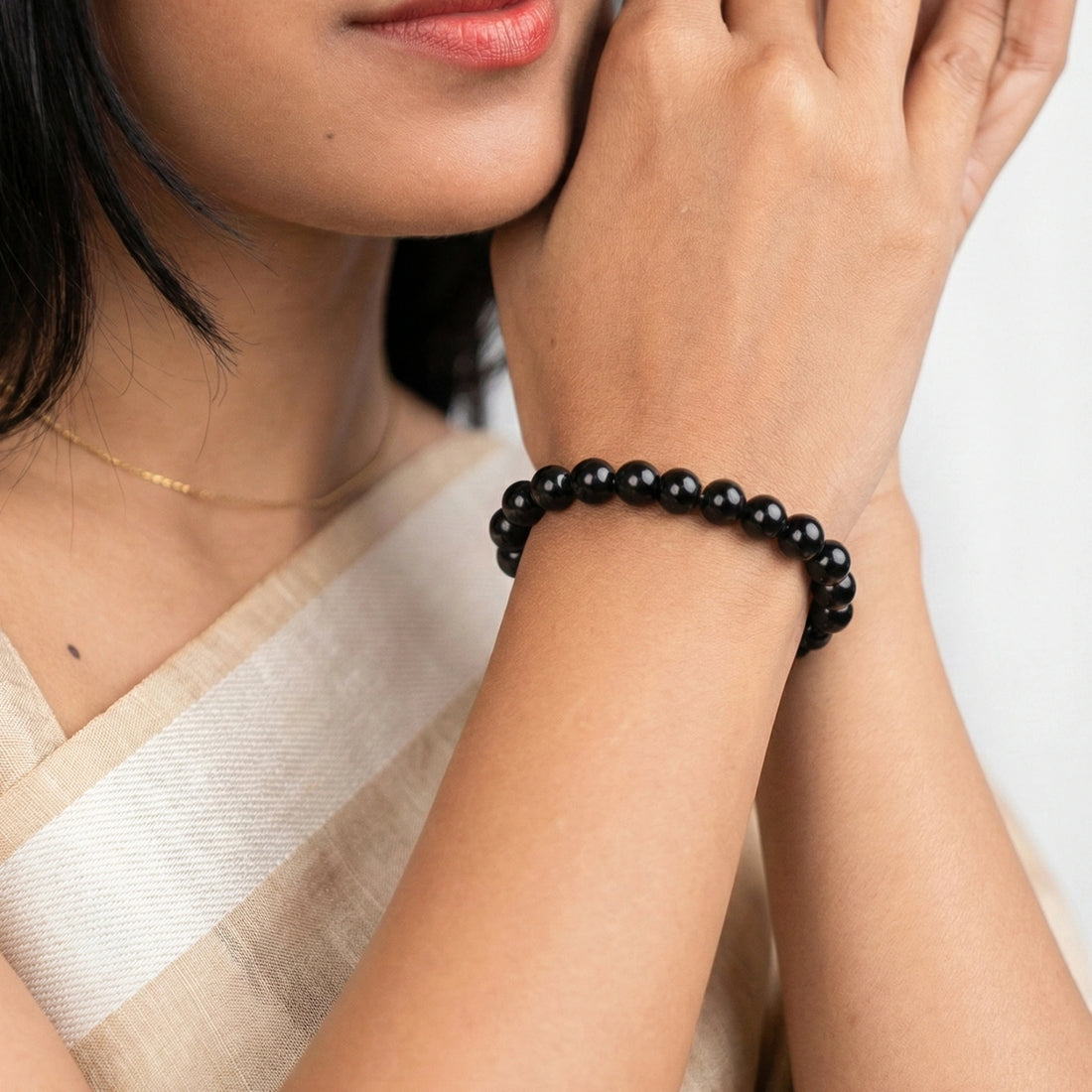 Black Tourmaline Bracelet - Negativity Protection